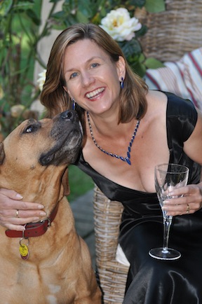 Beverley Eikli and her Rhodesian Ridgeback, Homer