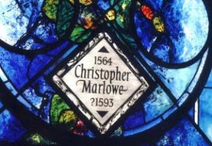 Memorial window to Christopher Marlowe, Poets' Corner, Westminst