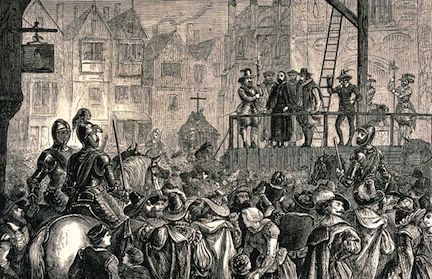 Father Garnet at the gallows