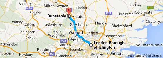 ISLINGTON TO DUNSTABLE