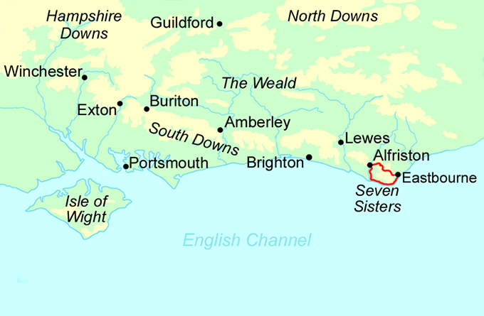 eastbourne map
