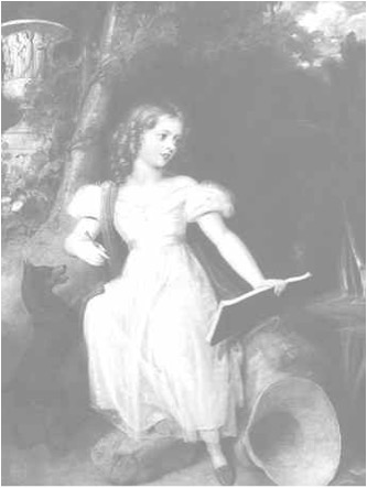 Young Victoria With Nellie, Her Black and Tan Terrier, 1830, Richard Westall. Oil on canvas. Collection: Her Majesty the Queen. DOG PAINTING, 1840-1940, William Secord, 1992.