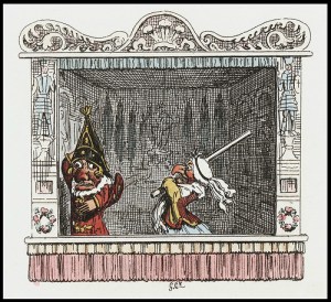 Punch & Judy by Cruikshank, 1828