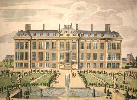 The North Prospect of Mountague House by James Simonic, 1715