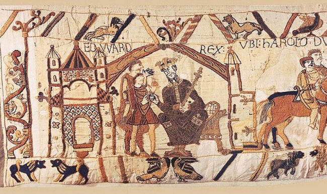 Bayeux Tapestry: King Edward the Confessor Talks to Earl Harold