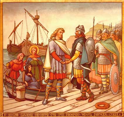 Malcolm welcoming Edgar