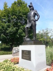 Lt. Colonel By statue overlooking the locks in Ottawa (my own photo)
