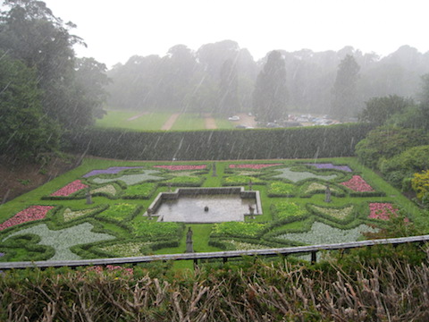 The Dutch Garden in the rain