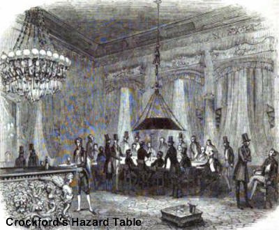 A hazard table at Crockford's