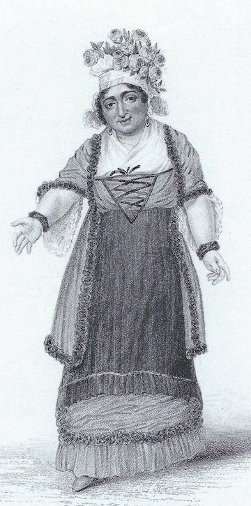 Maria Theresa Bland, née Romanzini (1769-1838) was a popular singer at Drury Lane and other venues. Sister-in-law to the actress Mrs. Jordan, she had two sons who were also musical. Her mezzo-soprano voice was idea for the singing of English ballads.